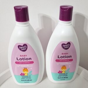 Parent's Choice Baby Lotion - Soft & Gentle,Bundle Of 2, 13.6 FL OZ., NEW